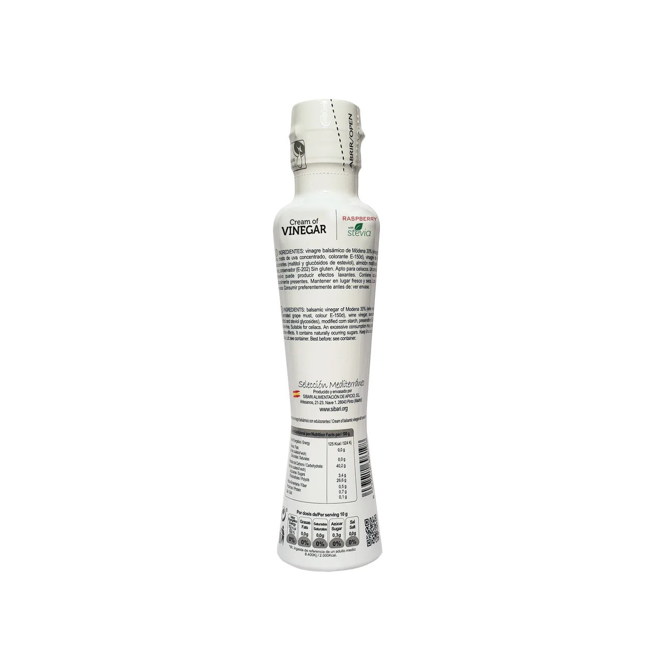 Crema de vinagre a la frambuesa 225 g