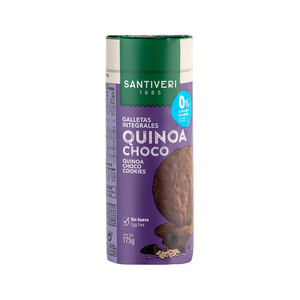 Imagen de SANTIVERI Galletas Digestive sin azúcar añadido quinoa/choco 175 g.