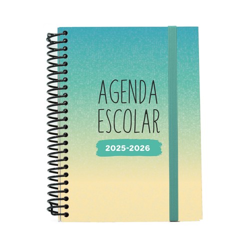 Agenda escolar 25/26, tamaño A6, surtido de colores, MIMBEK.