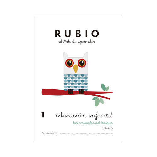Rubio Educación Infantil 1, Los animales del bosque, 3-5 años. Género: actividades. Editorial Rubio.