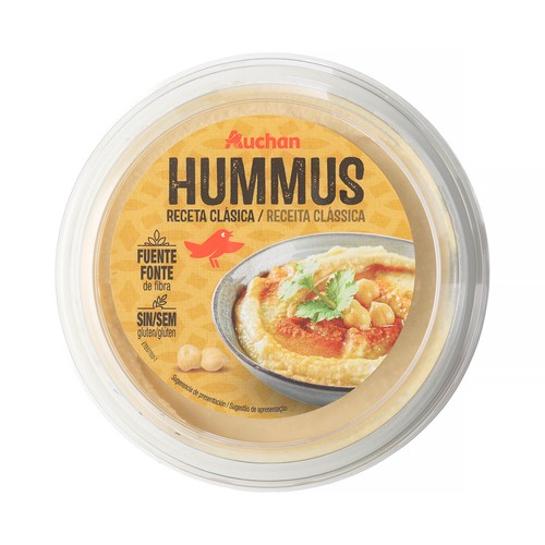 AUCHAN Hummus receta clásica 240 g Producto Alcampo.