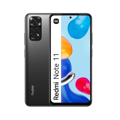 XIAOMI Redmi Note 11 gris grafito, 128GB + 4GB Ram, pantalla 16,3cm (6,43).