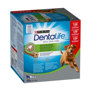 DENTALIFE Snack dental para perros grandes PURINA DENTALIFE 36 uds. 1,272 kg.