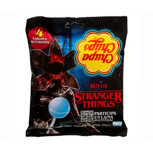 CHUPA CHUPS Caramelo con palo Strangers up-side down 120 g.