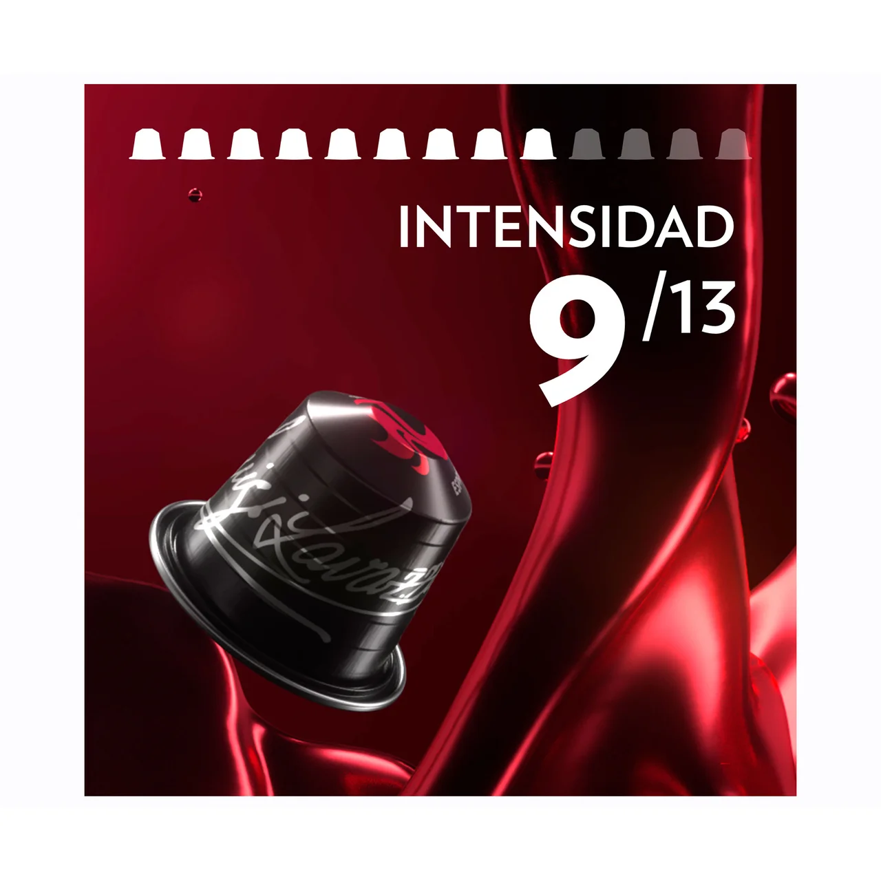 Café Espresso Maestro Classico 100 % Arábica Intensidad 9/13, 30 cápsulas.
