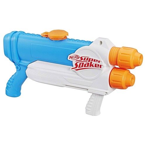Pistola de agua compacta Super Soaker Piranha, NERF.