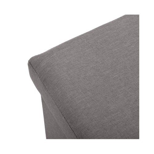 Baúl alargado desmontable, color gris, VERSA HOME.
