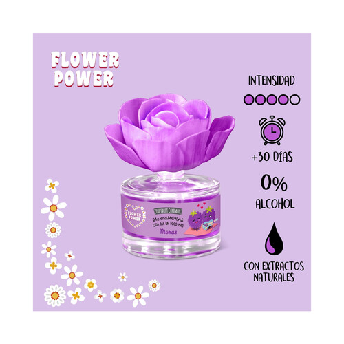 THE FRUIT COMPANY Flor difusora perfumada con aroma a mora 50 ml.