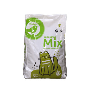PRODUCTO ECONÓMICO ALCAMPO Pienso para gato a base de carne, pescado y cereales PRODUCTO ECONÓMICO ALCAMPO 4 kg.