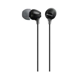 Auriculares tipo intrauditivo SONY MDREX15LPB con cable, color negro.