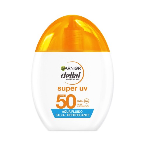 DELIA Super UV de Garnier Protector solar facial con FPS 50 (muy alto) 40 ml.