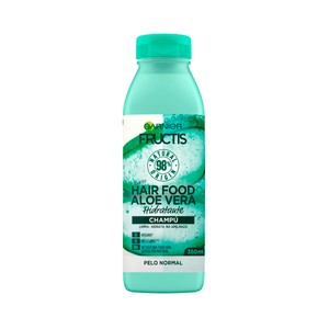 FRUCTIS Hair food de Garnier Champú hidratante con aloe vera, para cabellos normales 350 ml.
