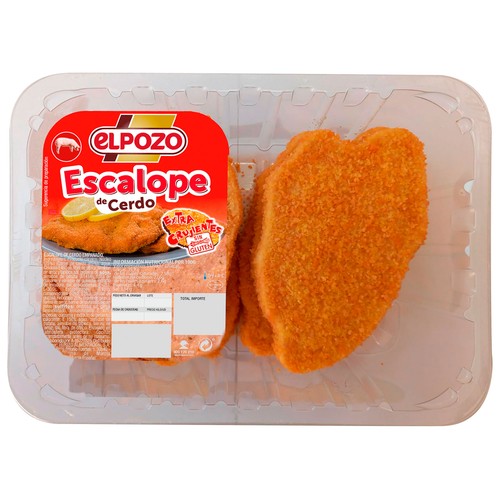 ELPOZO Escalope de cerdo empanado 8 uds. 840 g.