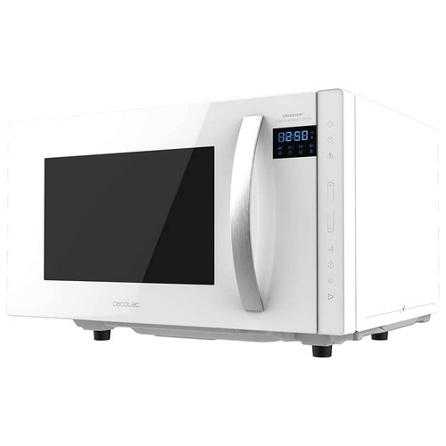 Microondas sin plato CECOTEC GrandHeat 2300 Flatbed Touch White, color blanco, capacidad 23L, potencia: 800W.