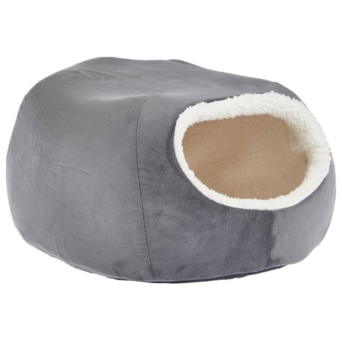 PRODUCTO ALCAMPO Cueva de 50 cm para gato, con forma de huevo.