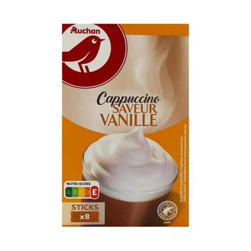 PRODUCTO ALCAMPO Café soluble Capuccino vainilla 8 sticks 144 g.