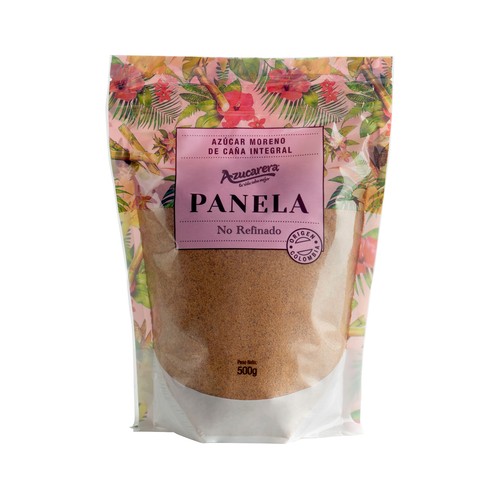 AZUCARERA Panela, azúcar moreno de caña integral 500 g.