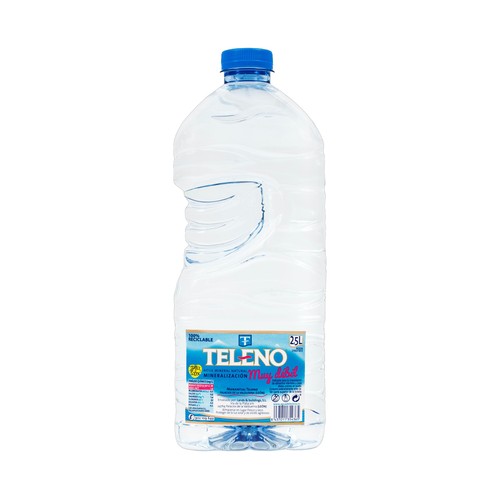Agua mineral TELENO botella de 2,5 l.