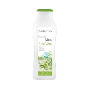 SADERMO Body milk con aloe vera 100% natural, para todo tipo de pieles SADERMO 750 ml.