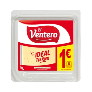 EL VENTERO Queso en lonchas de vaca tierno 75 g.