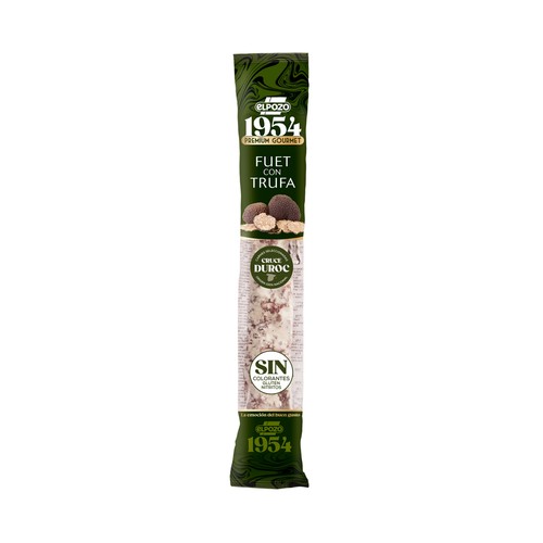 Fuet con trufa, elaborado con carnes de origen 100% nacional de cerdos cruce Duroc EL POZO Legado 150 g.