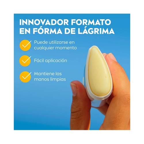 NIVEA Sun Protector solar facial en stick, acabado invisible, con FPS 50+ (muy alto) 15 g.