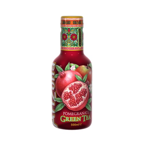 ARIZONA Bebida de té verde con granada botella de 50 cl.
