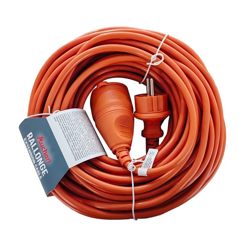 Alargador naranja de 20 m, 16 amperes IP44, ALCAMPO.