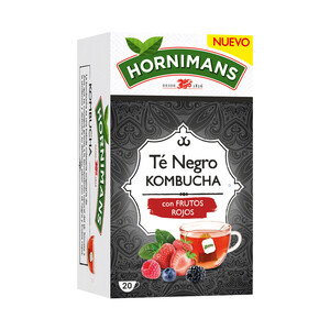 Imagen de HORNIMANS Té negro Kombucha con frutos rojos 20 uds. 30 g.