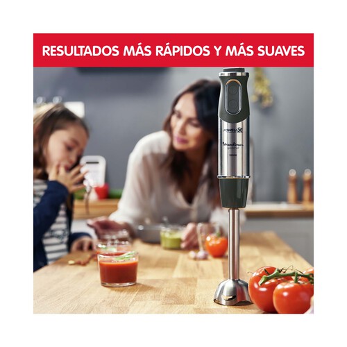 Batidora de mano MOULINEX DD6558, 1000W, 10 velocidades, incluye vaso y accesorios. 