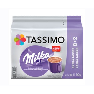 Cápsulas de cacao milka 10 uds 160 gr.