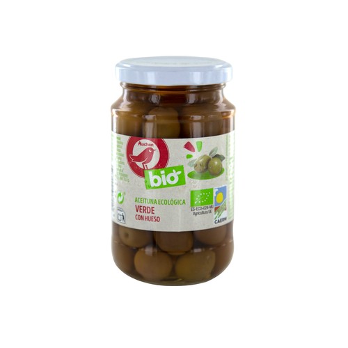 Aceitunas verdes enteras ALCAMPO ECOLÓGICO 200 g.