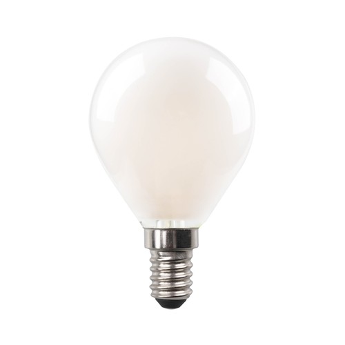 Bombilla Led E14, 4,8W=40W, luz cálida, 470 lm, PRODUCTO ALCAMPO, cristal.