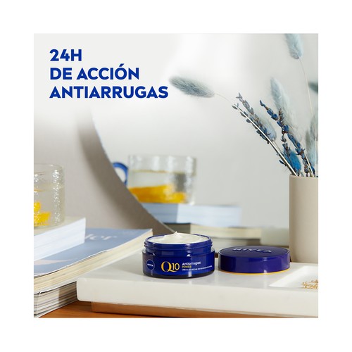 NIVEA Q10 power Crema de noche antiarrugas y firmeza para todo tipo de pieles 50 ml.