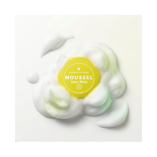MOUSSEL Gel revitalizante para baño o ducha con aroma a lima y menta 650 ml.