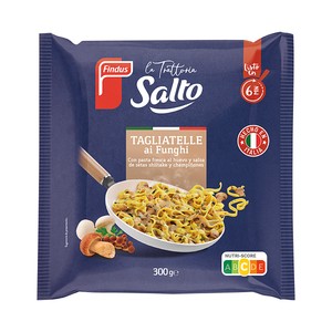 Salto la trattoria Tagliatelle de pasta fresca al huevo con salsa de shitake y champiñones 300 g.