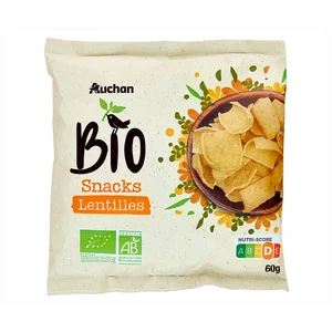 PRODUCTO ALCAMPO Bio Snacks de lentenjas ecológicas 60 g.
