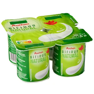 AUCHAN Bífidus de sabor natural 4 x 125 g. Producto Alcampo