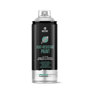 Spray de pintura anticalórica, negra, MONTANA COLORS, 400ml.