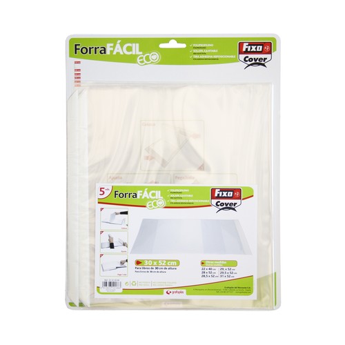 Pack de 5 forrafácil, 300x520mm, FIXO.