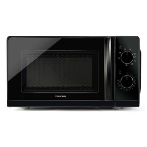 Microondas con grill TAURUS Ready Black Grill, color negro, capacidad 20L, potencia 700W, grill: 900W.