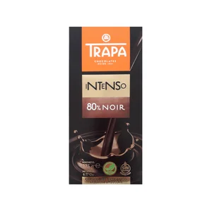 TRAPA Chocolate negro (80 % cacao) 175 g.