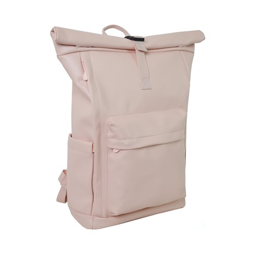 Mochila New Shape Rolltop color rosa. YOUNG'S ATTITUDE