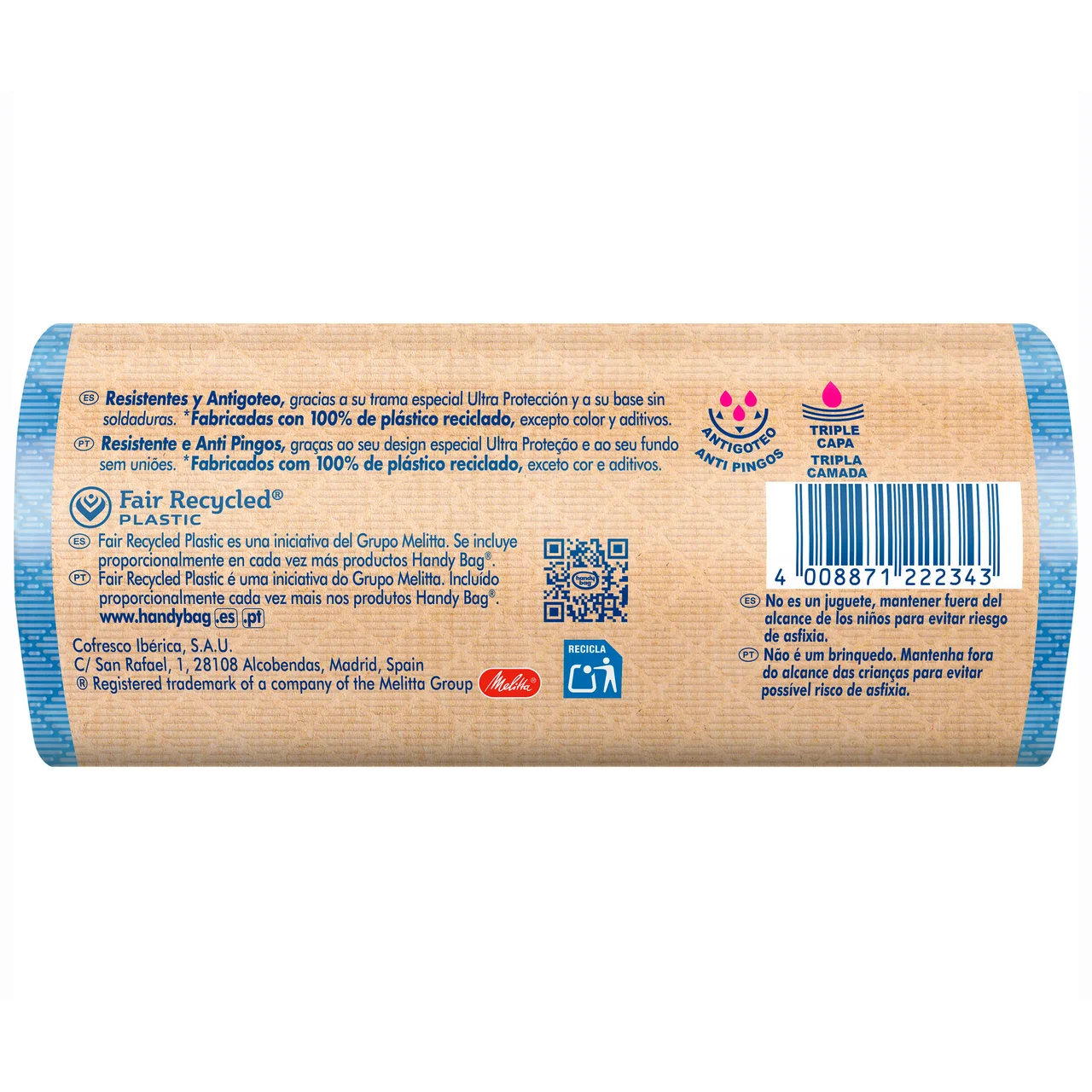 Bolsa de basura antigoteo 50 l.