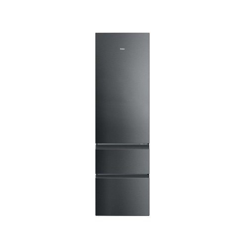 Frigorífico combi 205cm HAIER HTR3620CNMP INOX, 3 cajones, NO FROST, clasificación energética: C, H: 205cm, A: 59,5cm, F: 66,7cm, capacidad total: 414L.