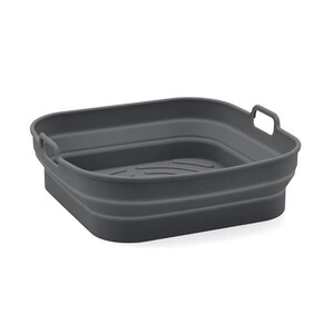 Imagen de Cesta cuadrada de silicona plegable 20x20x8cm, Naturalia QUID.