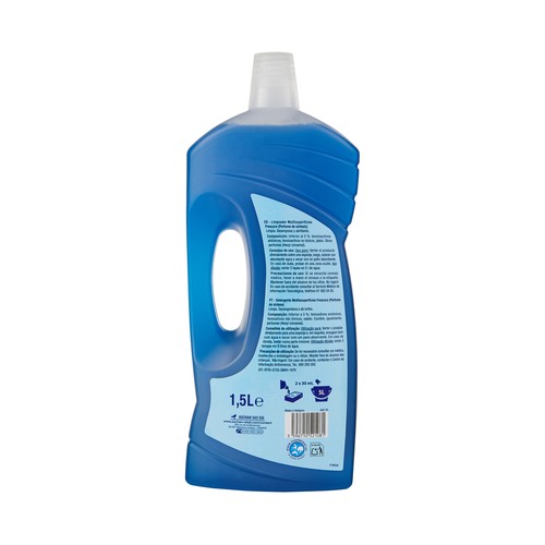 PRODUCTO ALCAMPO Limpiahogar multisuperficies, que limpia, desengrasa y abrillanta 1.5 l.