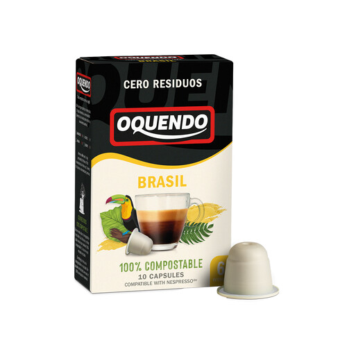 CAFE CAPS. COMPOSTABLE I6 BRAS OQUENDO  10 UND 50 G