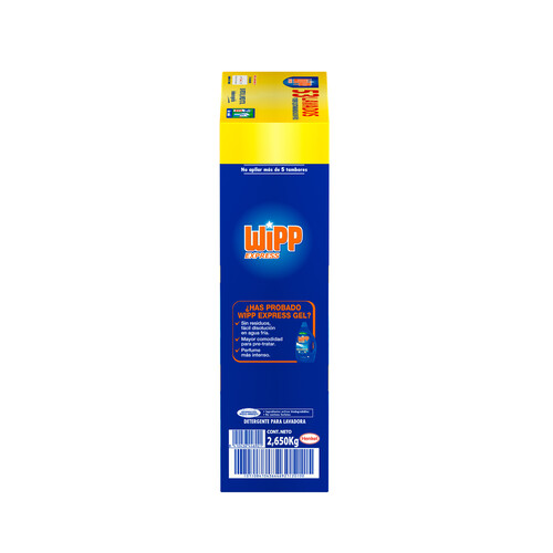 WIPP EXPRESS Detergente en polvo azul WIPP EXPRESS 53 dosis