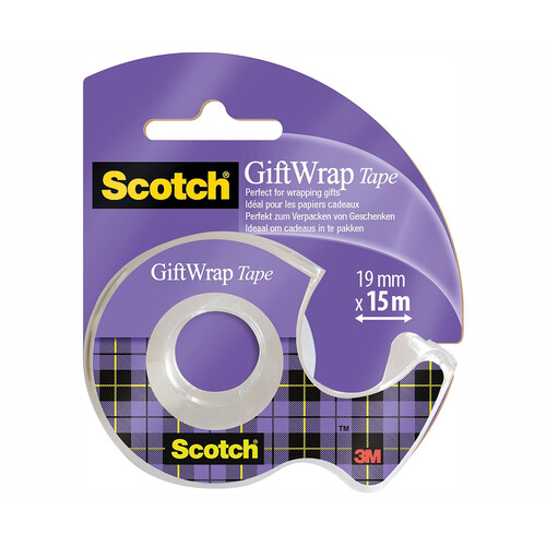 Cinta adhesiva para regalos GIFTWRAP Tape Scotch.